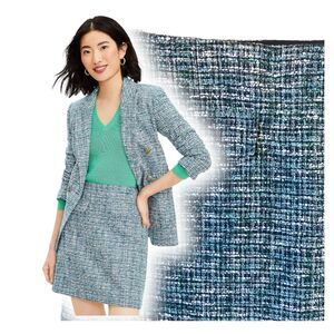 LOFT Skirt Womens 6 Tweed Pocket Shift Mod Twee Girl Boss Clueless Preppy